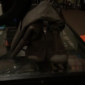 Knee high grey boots